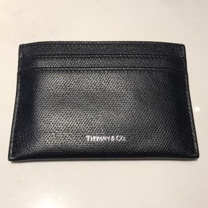 Black Leather Tiffany & Co. Card Holder / Wallet